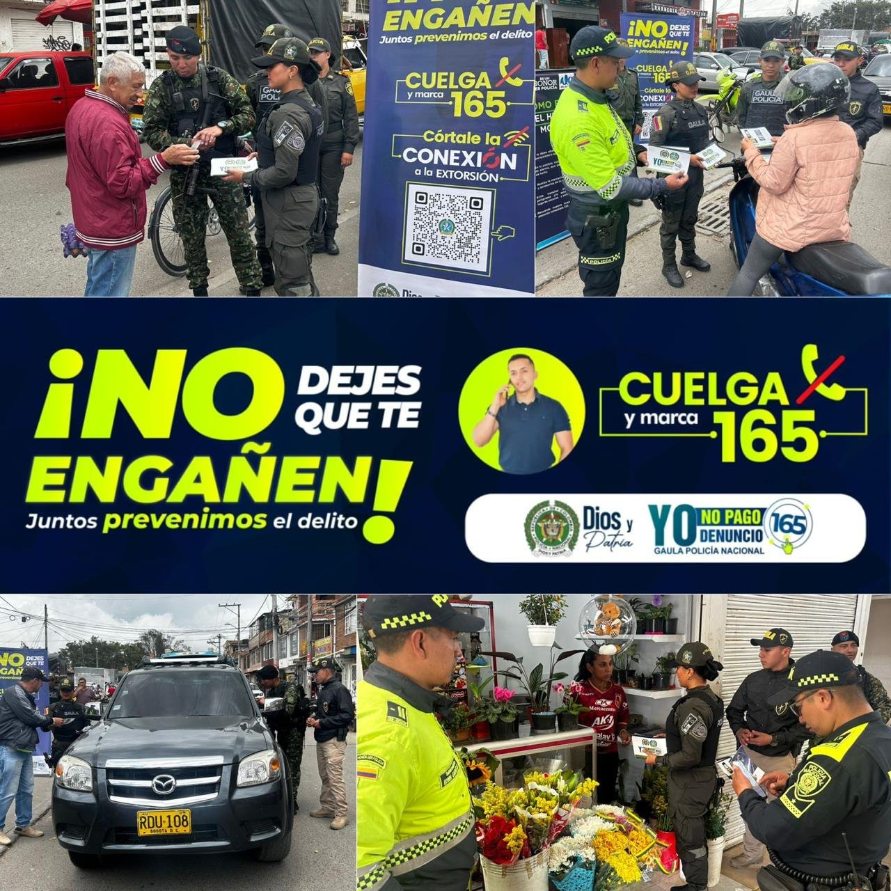 Campaña de prevención contra la extorsión - GAULA Policía Nacional